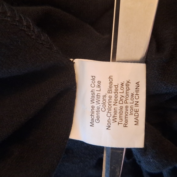 Black Sleeveless Fringe Dress or Swimsuit Cover-up Size L/XL - Picture 7 of 7